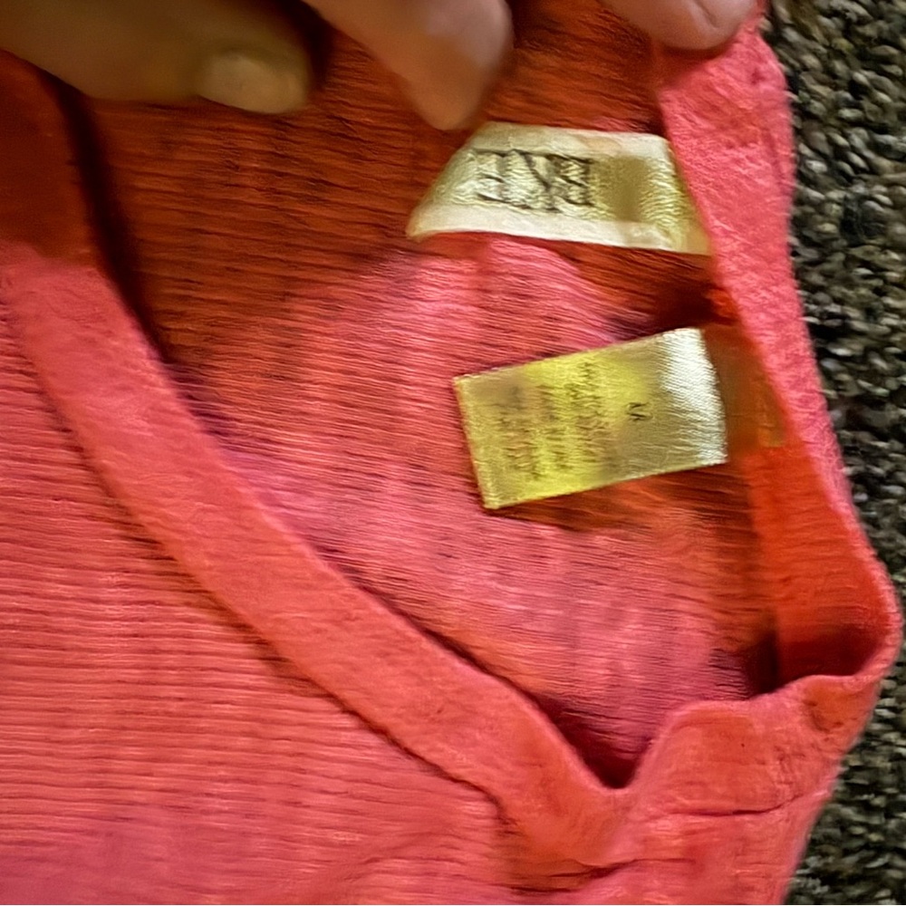 BKE. Pink Ribbed Top - Picture 2 of 2